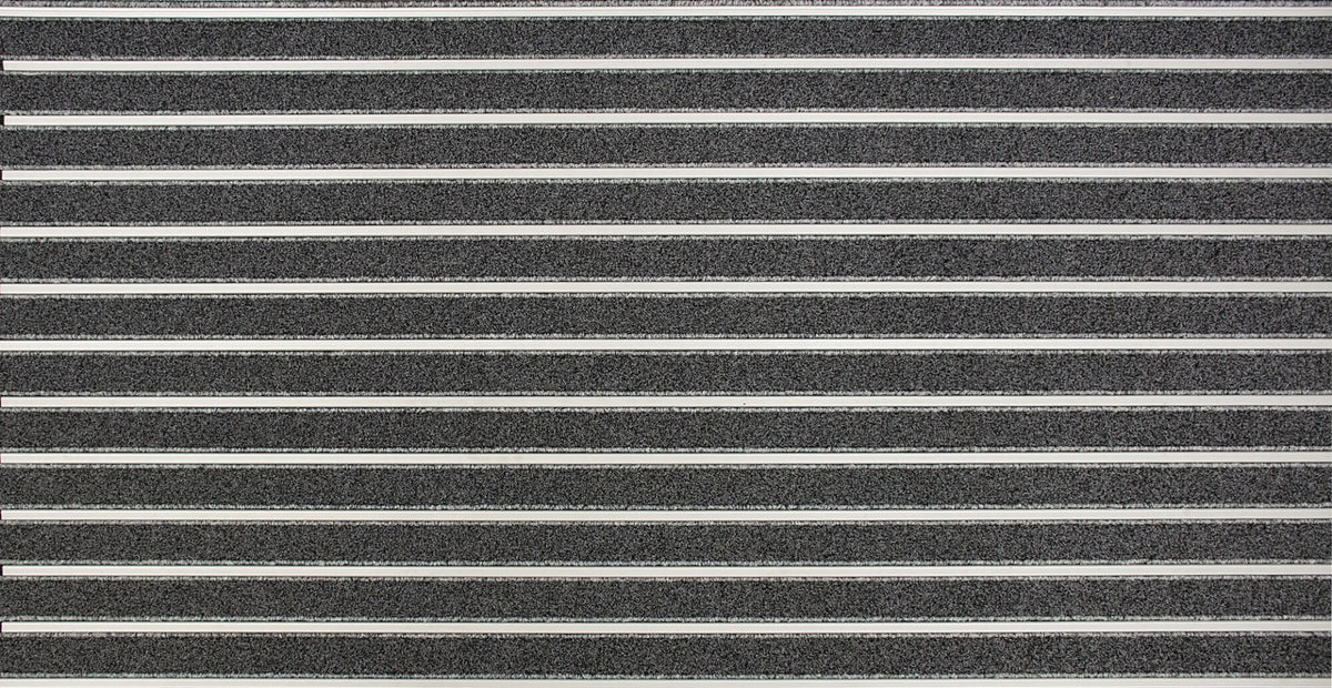 Aluminium Architectural Scraper Entrance Mat for High Traffic with Carpet Infill