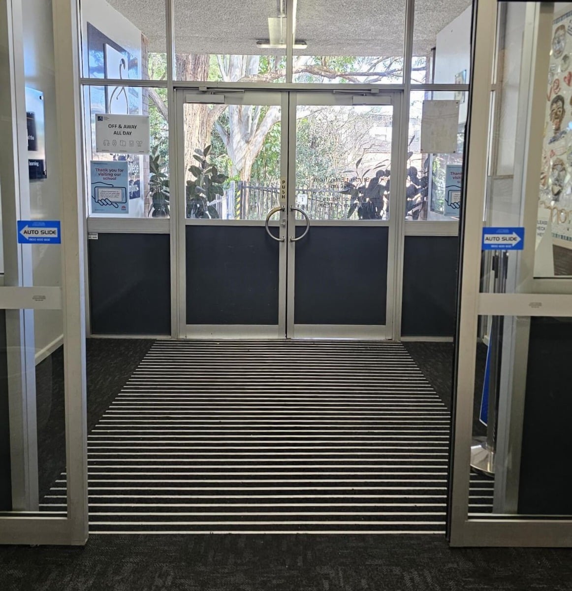 Aluminium Architectural Scraper Entrance Mat for High Traffic with Carpet Infill