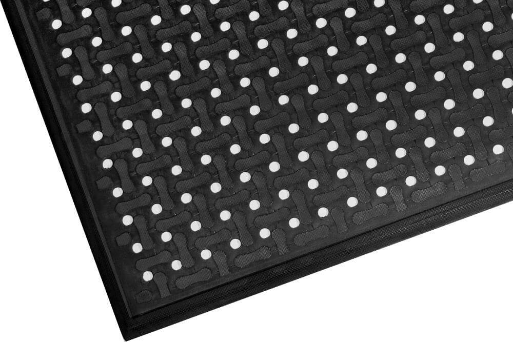 Anti Slip Nitrile Rubber Grease Resistant Comfort Mat with Holes