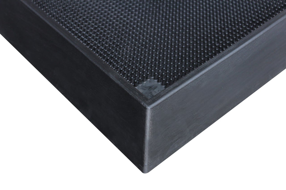 Rubber Foot Bath Mat 80 x 98cm Black