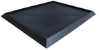 Rubber Foot Bath Mat 80 x 98cm Black