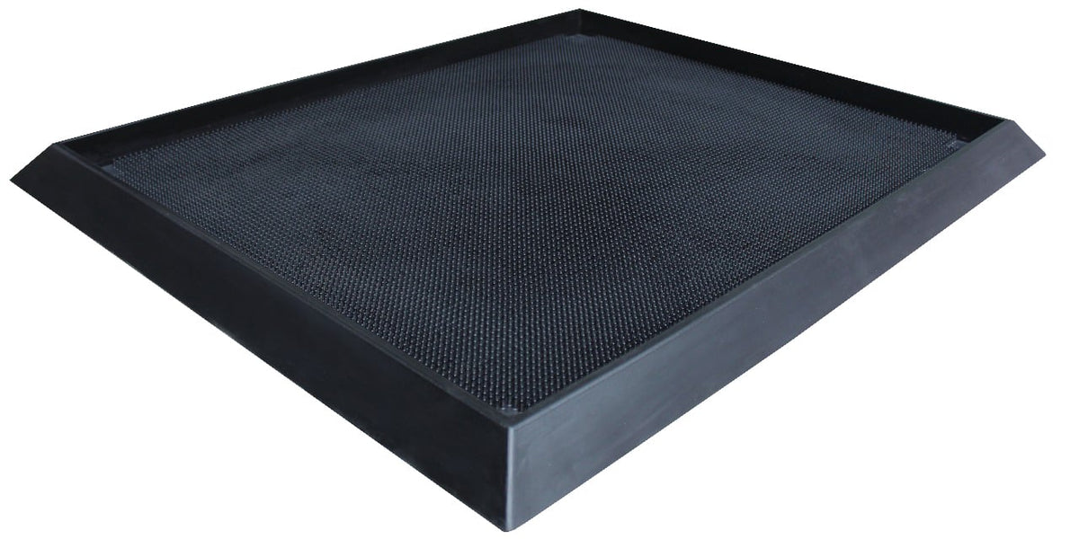 Rubber Foot Bath Mat 80 x 98cm Black