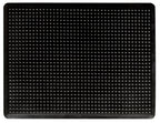 Bubble Surface Rubber Anti Fatigue Mat Runner With Safety Border Black 60cm Wide