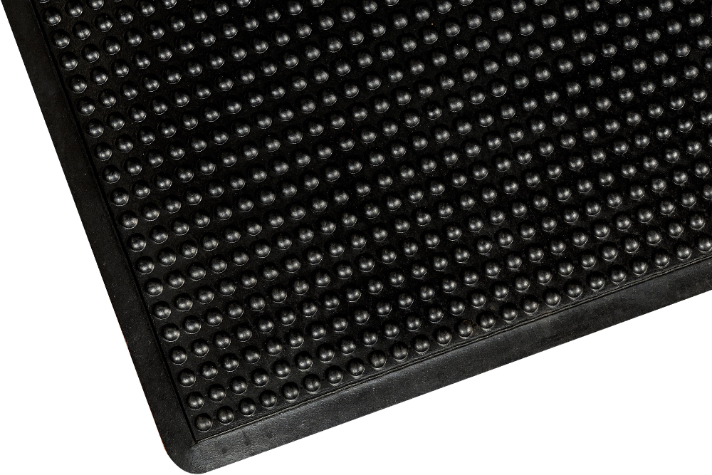 Bubble Surface Rubber Anti Fatigue Mat With Black Safety Border