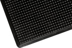 Bubble Surface Rubber Anti Fatigue Mat Runner With Safety Border Black 60cm Wide