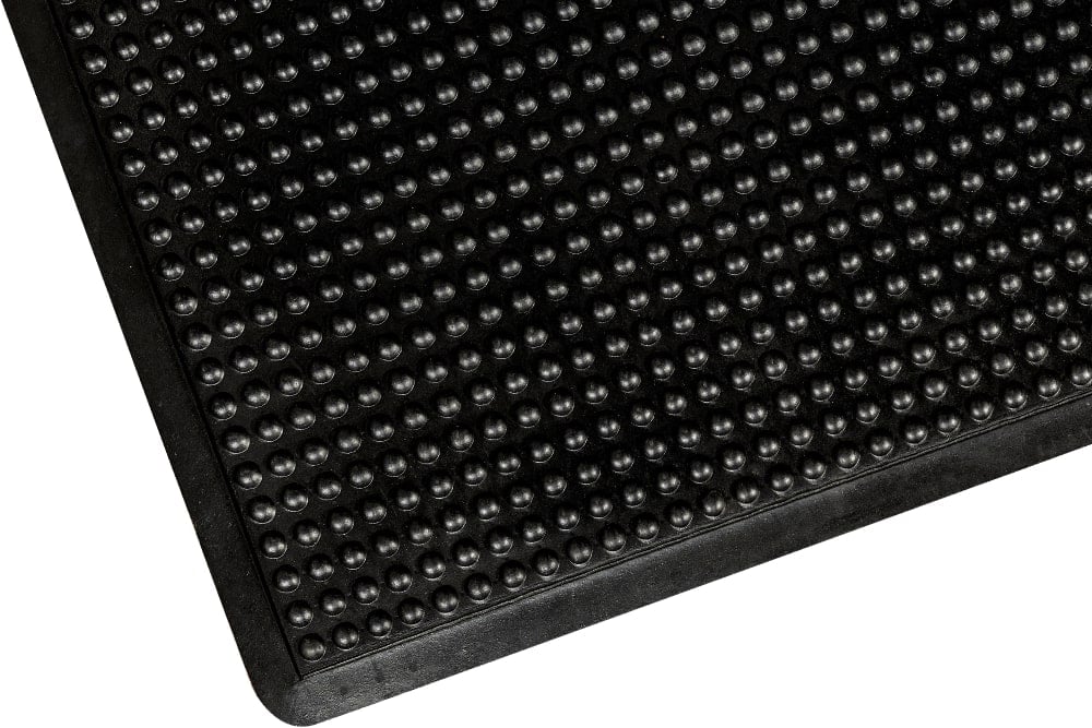 Bubble Surface Rubber Anti Fatigue Mat With Black Safety Border