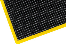 Bubble Surface Rubber Anti Fatigue Mat With Yellow Safety Border