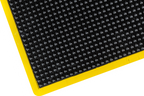Bubble Surface Rubber Anti Fatigue Mat With Yellow Safety Border