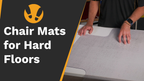 Heavy Duty Chair Mat for Hard Floors 910 x 1200mm keyhole shape 12 Year Warranty