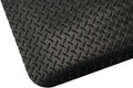Durable PVC Surface Comfort Mat with Safety Borders 120cm Wide Black