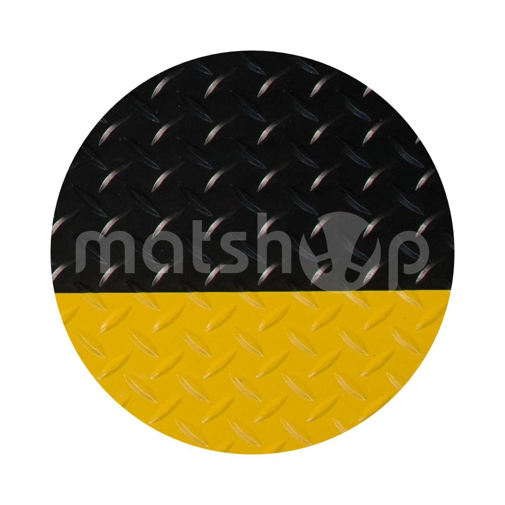 Durable PVC Surface Comfort Mat 90cm Wide With Yellow Safety Border