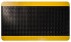 Durable PVC Surface Comfort Mat with Safety Borders 120cm Wide Yellow