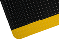 Durable PVC Surface Comfort Mat 90cm Wide With Yellow Safety Border