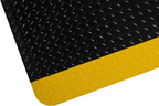 Durable PVC Surface Comfort Mat 90cm Wide With Yellow Safety Border