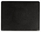 Grid Surface Moulded Rubber Anti Fatigue Comfort Mat Runner 90cm Wide Black Safety Border