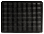 Grid Surface Moulded Rubber Anti Fatigue Comfort Mat Runner 150cm Wide Black