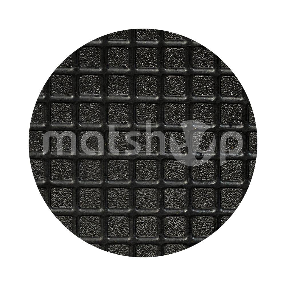 Grid Surface Moulded Rubber Anti Fatigue Comfort Mat Black Safety Border