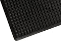 Grid Surface Moulded Rubber Anti Fatigue Comfort Mat Black Safety Border