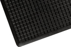 Grid Surface Moulded Rubber Anti Fatigue Comfort Mat Black Safety Border