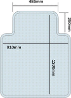 Heavy Duty Chair Mat for Carpet 12 Year Warranty 910 x 1200mm