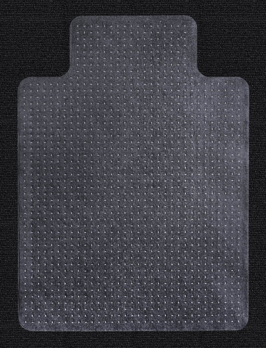 Heavy Duty Chair Mat for Carpet Without Underlay 910 x 1200mm keyhole shape 12 Year Warranty