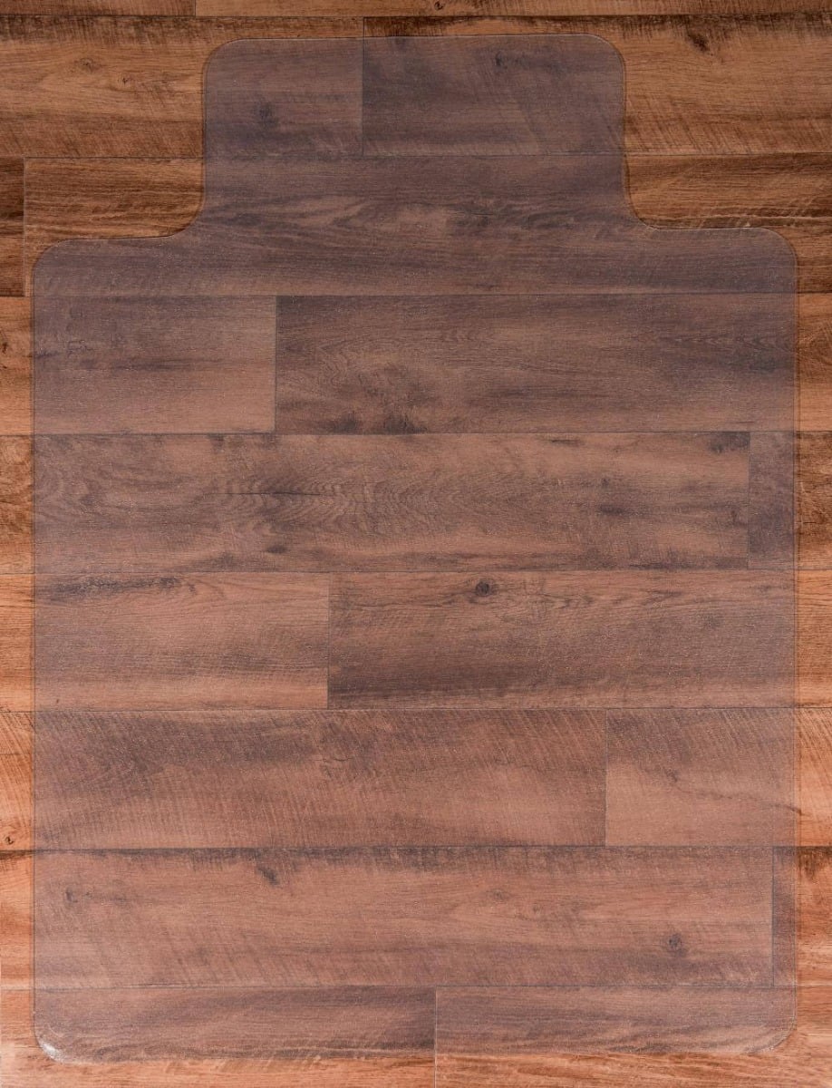 Heavy Duty Chair Mat for Hard floors 1150 x 1350mm keyhole shape 12 Year Warranty