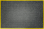 Heavy Duty Rubber Safety Mat with holes and Moulded Yellow Safety Border 100 x 150cm