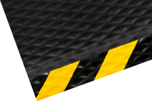 High Comfort Durable Heavy Traffic Anti Fatigue Mat Yellow Safety Border