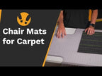 Heavy Duty Custom Size Chair Mat for Carpet with Underlay 1815mm wide