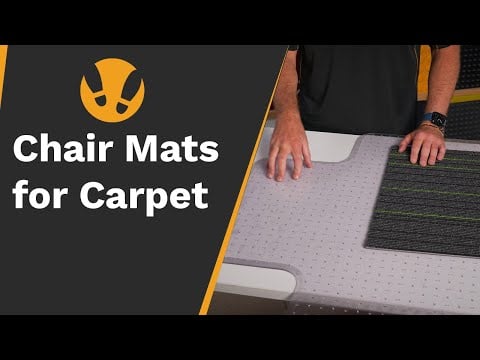 Heavy Duty Chair Mat for Carpet Without Underlay 1170 x 1500mm rectangle shape 12 Year Warranty