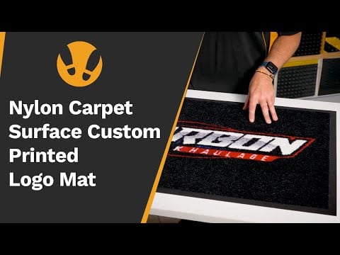 Nylon Carpet Surface Custom Printed Logo Mat 7 Year Warranty