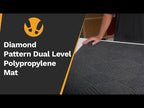 Diamond Pattern Dual Level Polypropylene Mat