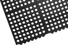 Interlocking Rubber Tile with holes 90 x 90cm