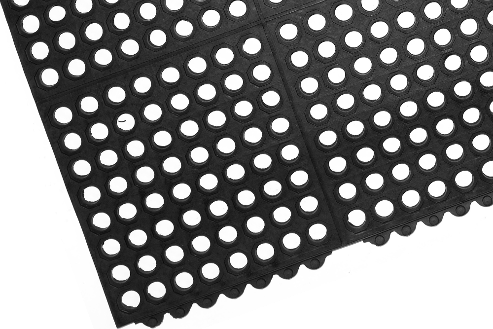 Interlocking Rubber Tile with holes 90 x 90cm