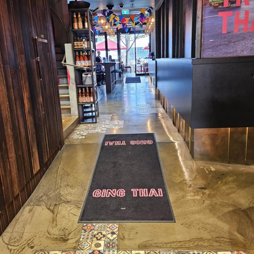 Nylon Carpet Surface Custom Printed Logo Mat 7 Year Warranty