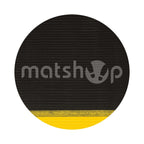 Ribbed Surface Closed Cell Foam Anti Fatigue Mat 90cm Wide Black With Yellow Safety Border