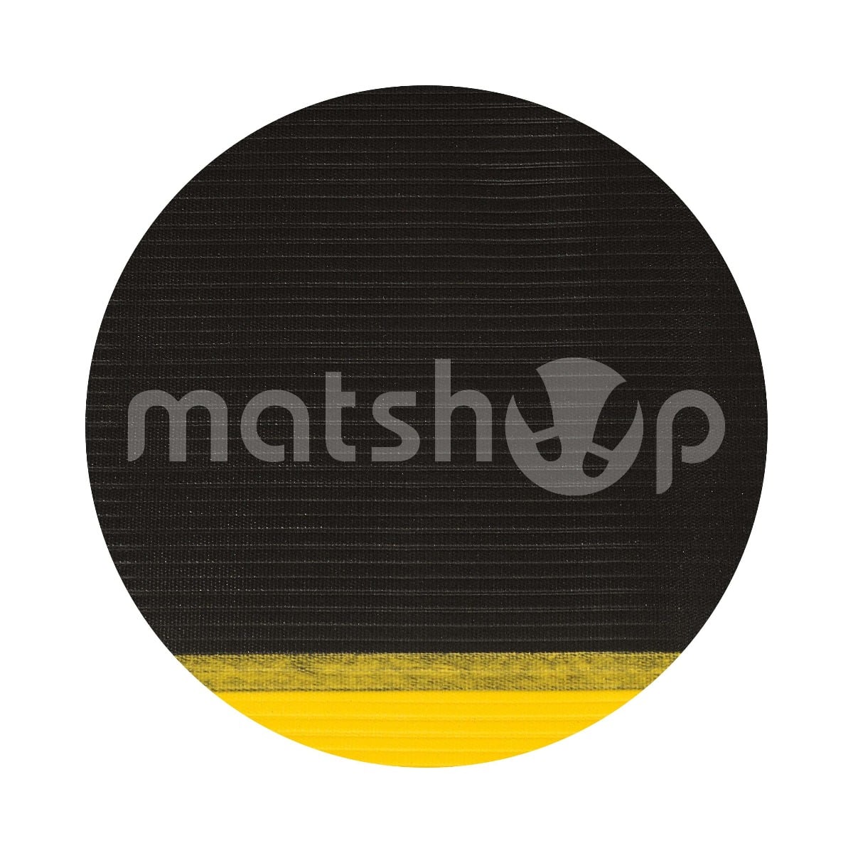 Ribbed Surface Closed Cell Foam Anti Fatigue Mat 90cm Wide Black With Yellow Safety Border