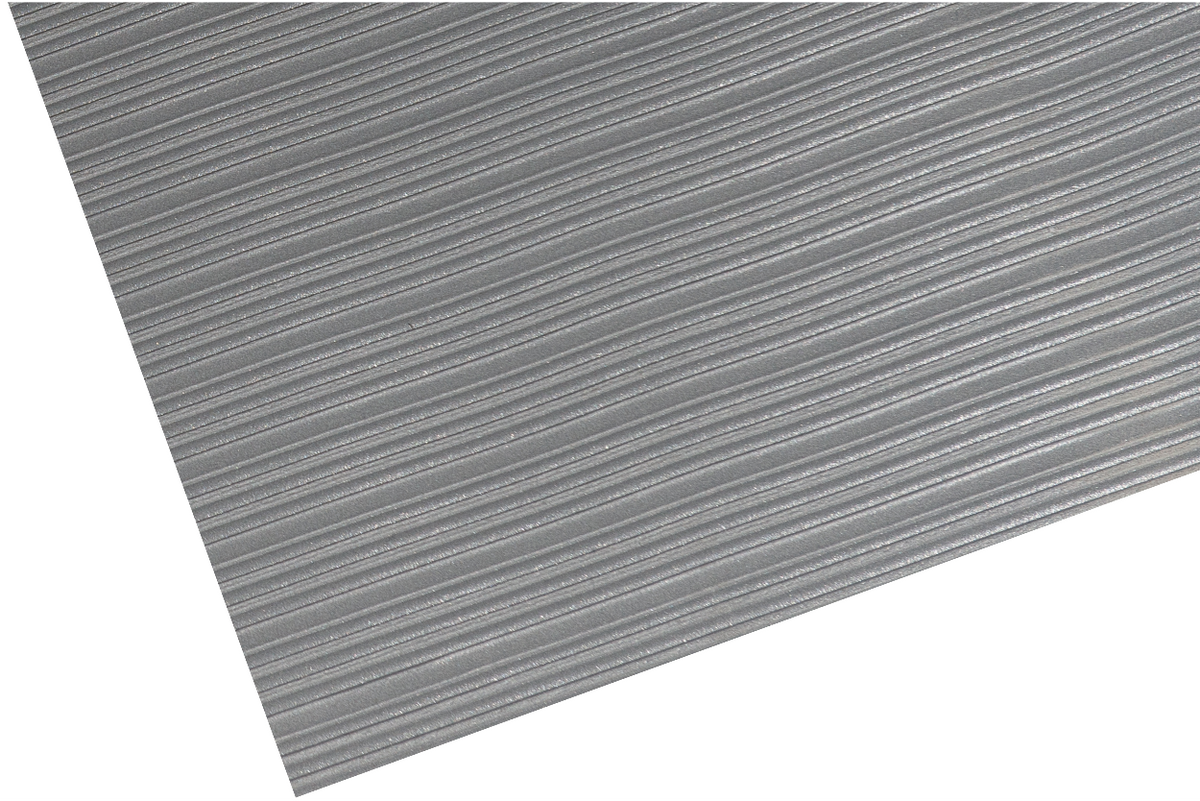 Ribbed Surface Closed Cell Foam Anti Fatigue Mat 90cm Wide Grey