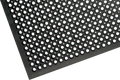 Rubber Safety Mat with Holes 90 x 150cm Black
