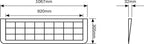 Rubber Wedge Threshold Ramps 1067 x 305 x 32mm