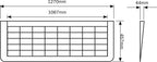 Rubber Wedge Threshold Ramps 1270 x 457 x 44mm
