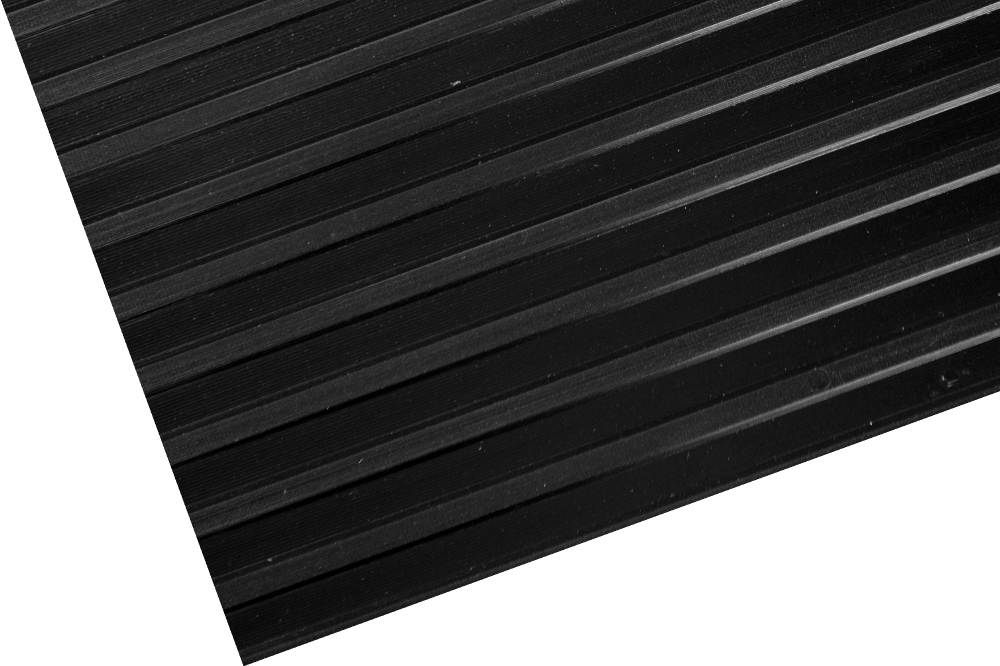 Sheet Rubber wide Rib 6mm thick 180cm wide