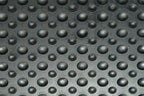 Bubble Surface Rubber Anti Fatigue Mat Runner With Safety Border Black 90cm Wide