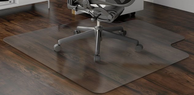 Office Chair Mat for Hardwood Floor 36x48 Noise Free Office Chair Mat Non-Slip Floor Mats Office Rug Floor Protectors 
