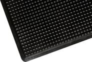 Bubble Surface Rubber Anti Fatigue Mat Runner With Safety Border Black 90cm Wide