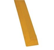 Interlocking Rubber Anti Fatigue Tile Female Edge and Corner 91cm x 75mm to suit connectors Yellow