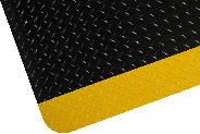 Durable PVC Surface Comfort Mat with Yellow Safety Borders