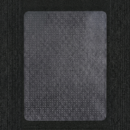 Chair Mat for Carpet Rectangle Shape on Charcoal Carpet