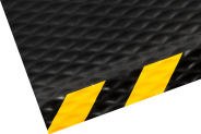 High Comfort Durable Heavy Traffic Anti Fatigue Mat Yellow Safety Border