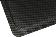 High Comfort Durable Heavy Traffic Anti Fatigue Mat Black Safety Border